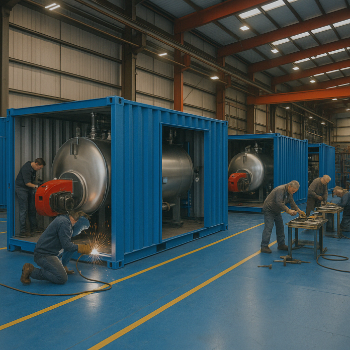 VKS Alquiler Calderas · Alquiler / Renting de Calderas Industriales en Container / Contenedor en Pirineus